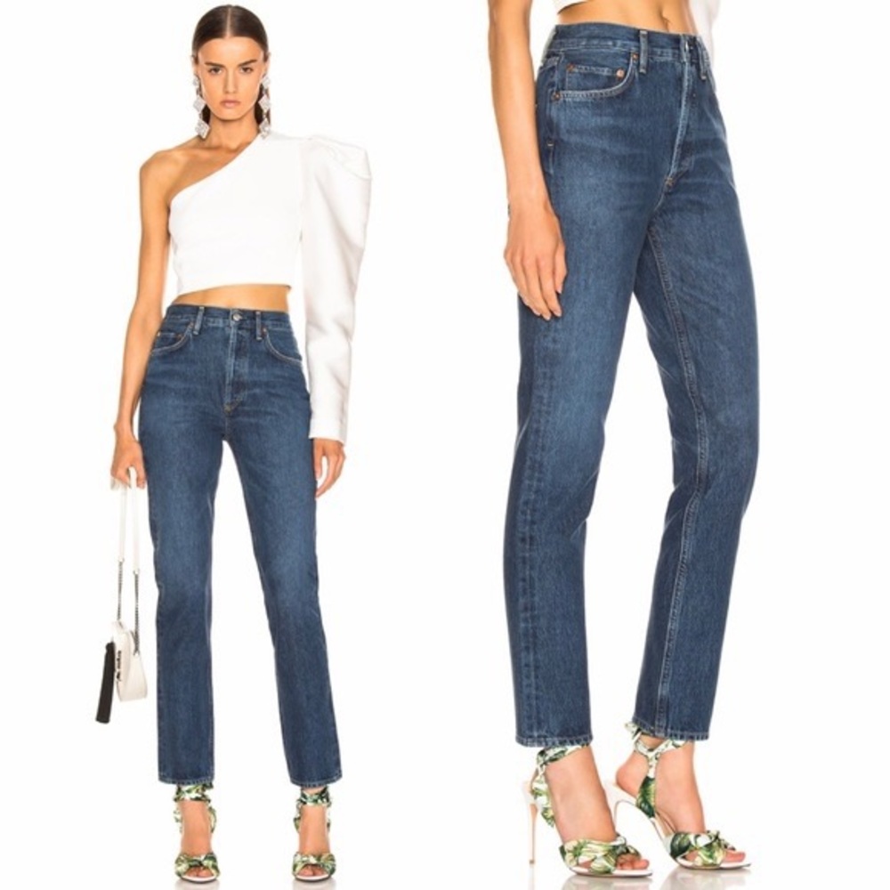 Agolde remy high rise straight jeans